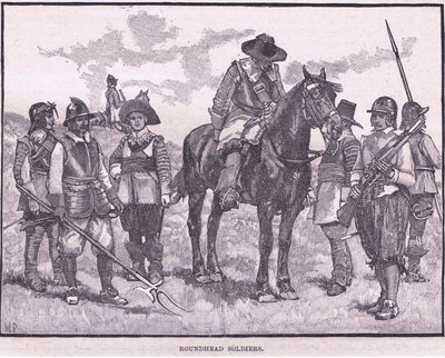 Roundhead Soldiers AD 1645 by Walter Stanley Paget